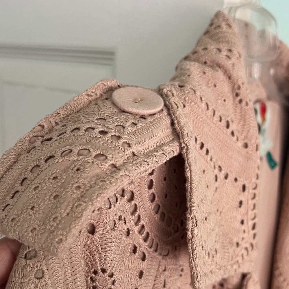FARM Rio Beige Textured Trench Coat - Picture 5 of 15